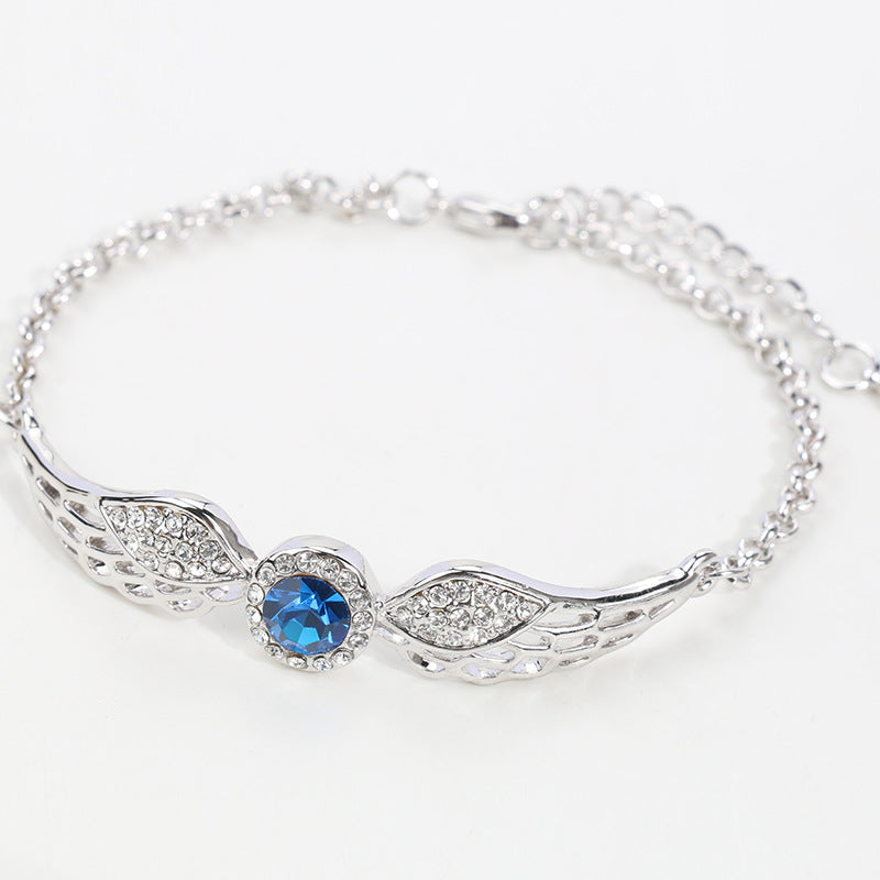 Crystal Angel Wings Bracelet