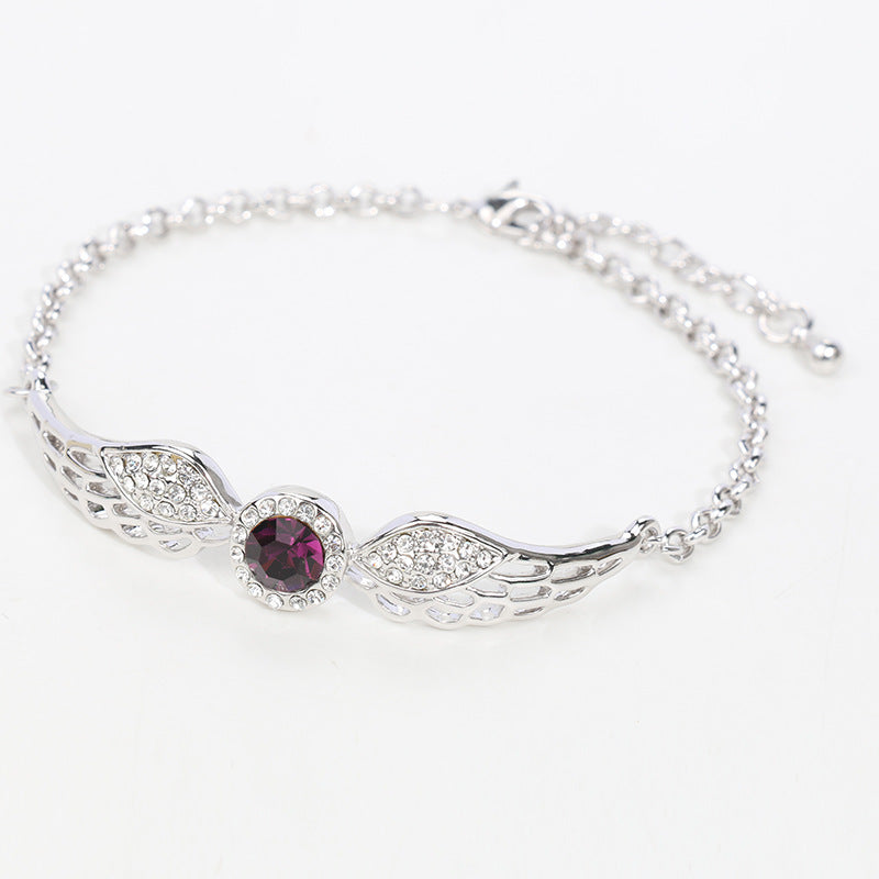 Crystal Angel Wings Bracelet