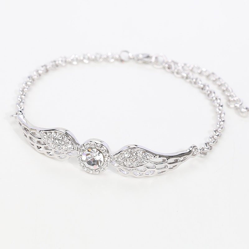 Crystal Angel Wings Bracelet