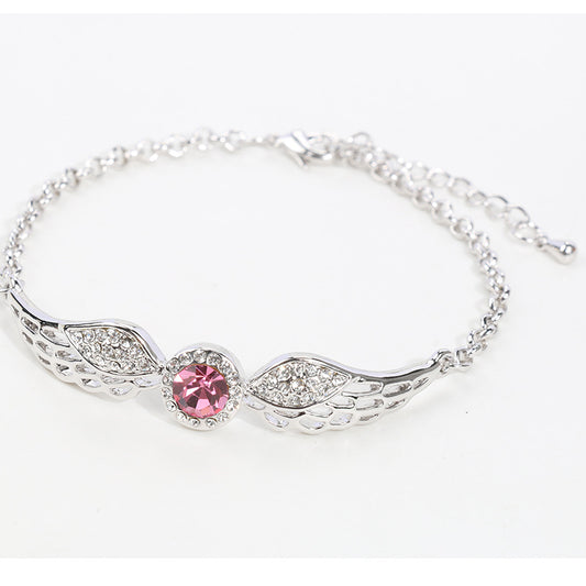 Crystal Angel Wings Bracelet