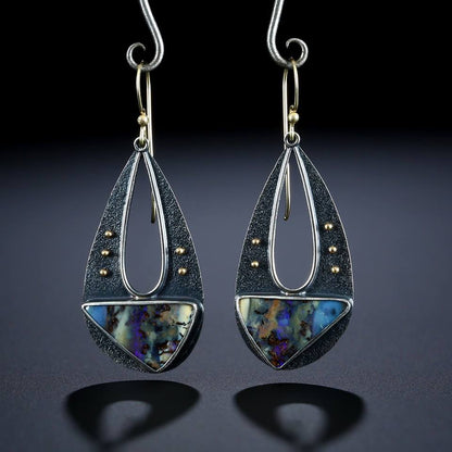 Vintage Elegant Resin Dangle Earrings