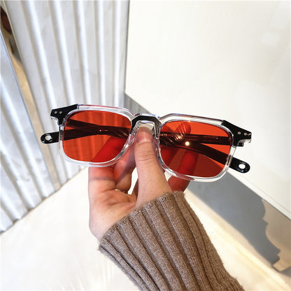 Square Net Red Sunglasses