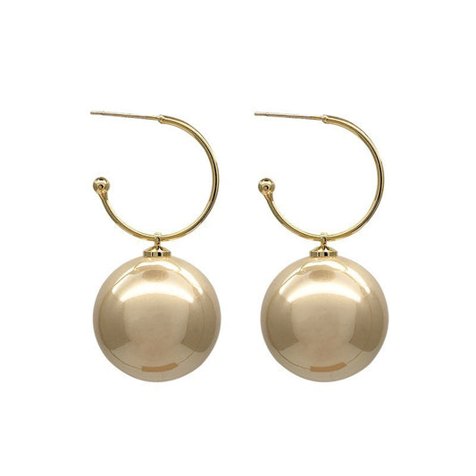 Silver Champagne Pearl Earrings