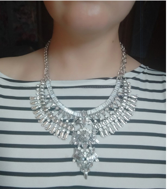 Alloy Diamond Short Necklace