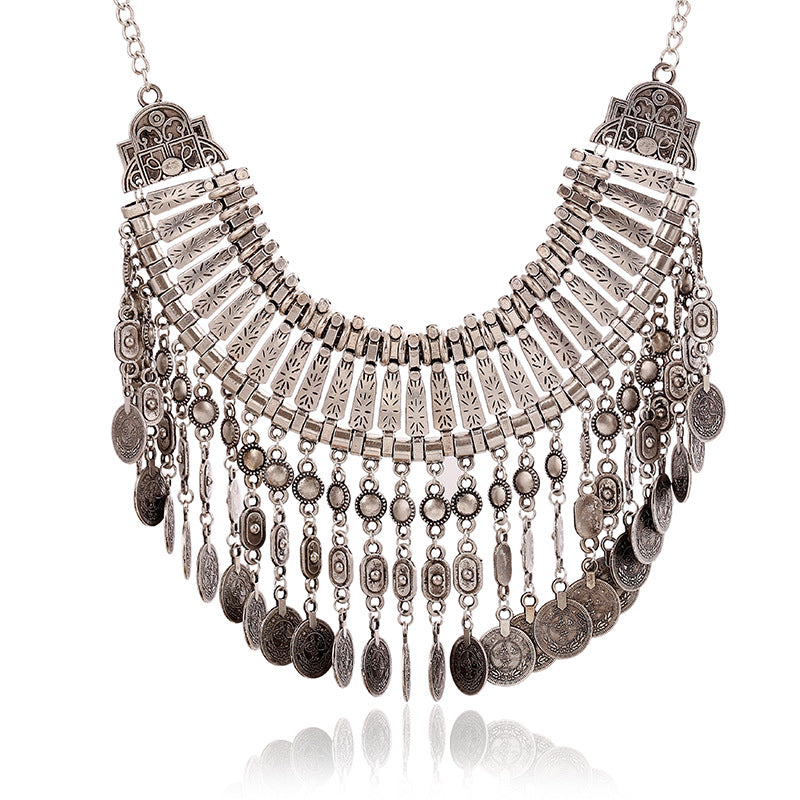 Alloy Diamond Short Necklace