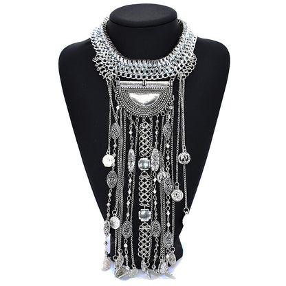 Alloy Diamond Short Necklace