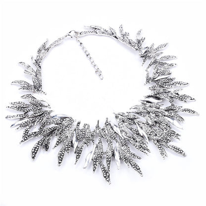 Alloy Diamond Short Necklace