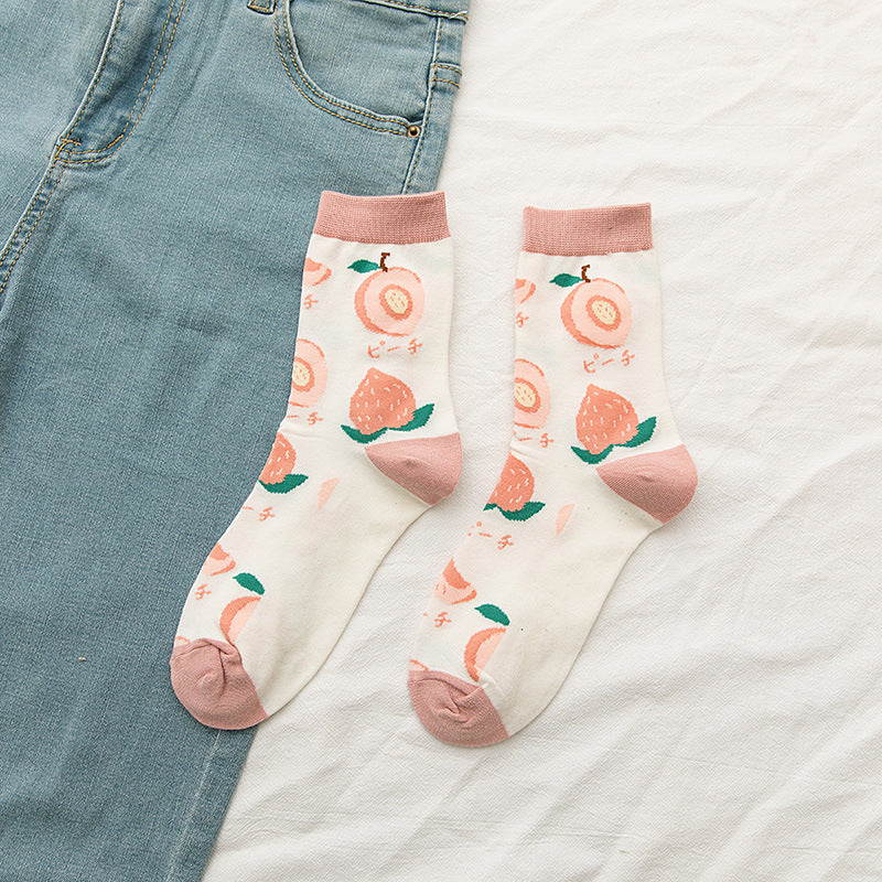 Cute Fruit Cotton Socks