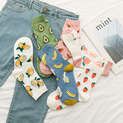 Cute Fruit Cotton Socks