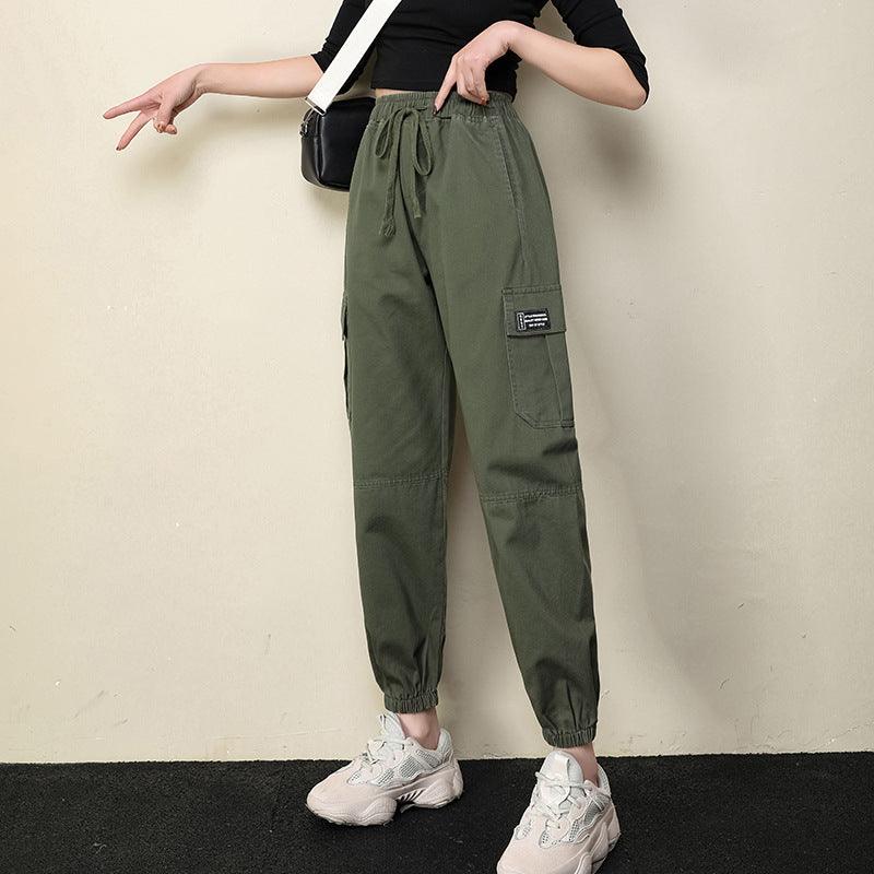 casual overalls are thin, high-waisted and loose