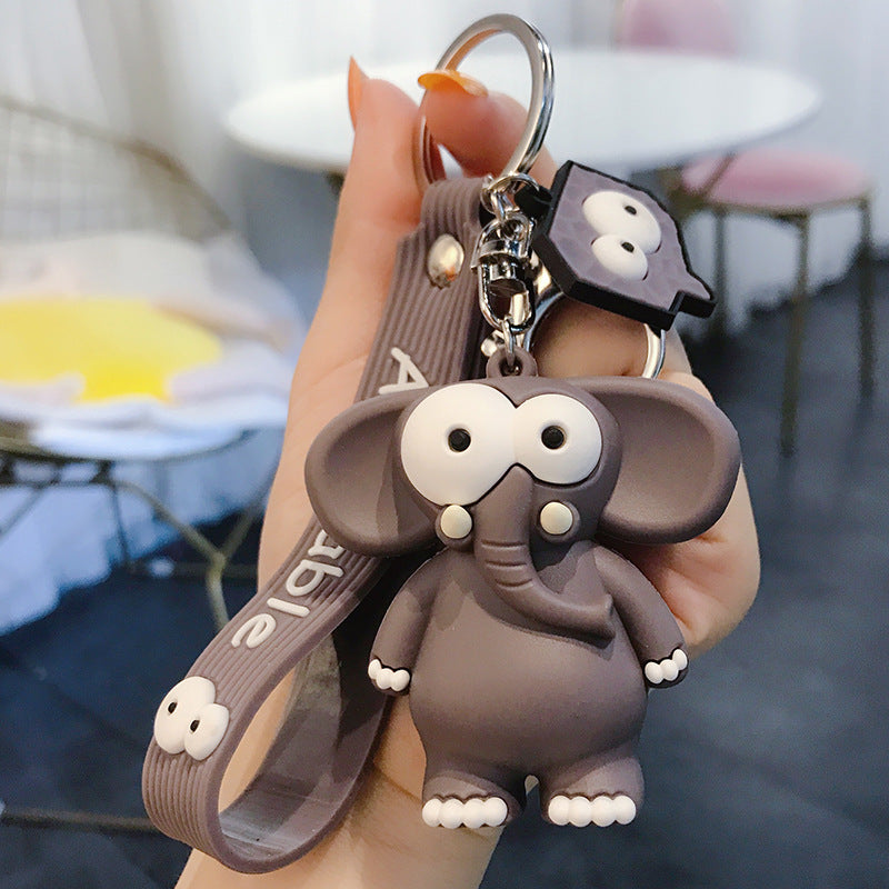 Cute Elephant Keychain Cute Cartoon Cow Car Key Chain