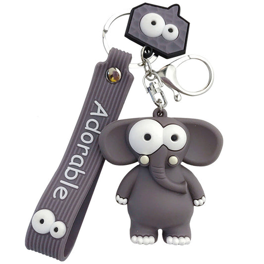 Cute Elephant Keychain Cute Cartoon Cow Car Key Chain