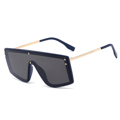 Trendy New Big Frame One-Piece Sunglasses