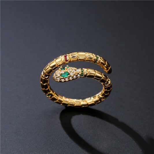 Fashion Gold Color Snake Ring For Women