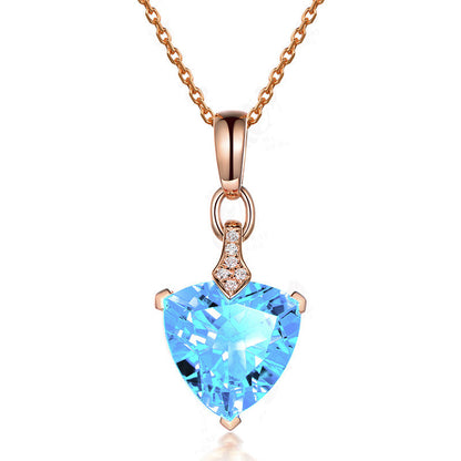 Triangle Topaz Pendant