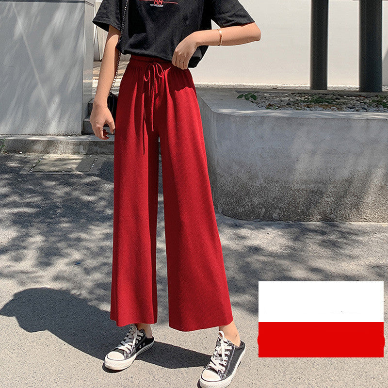 High Waist Loose Slim Straight Casual Pants