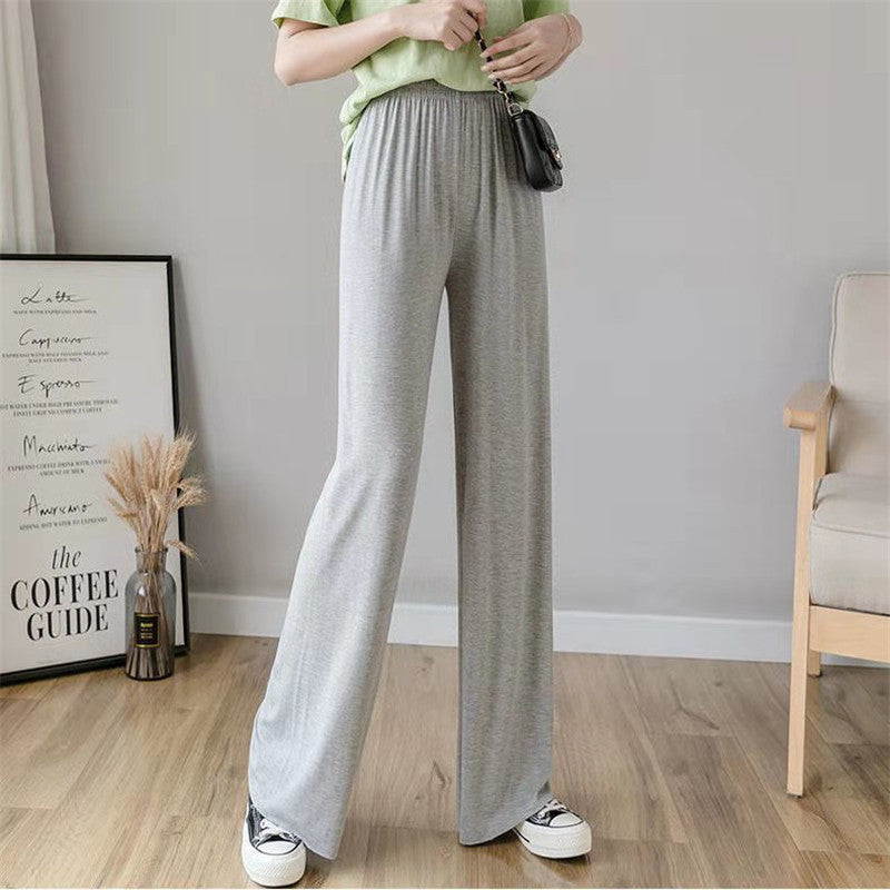 Knit Pants Thin And High-waisted Pants