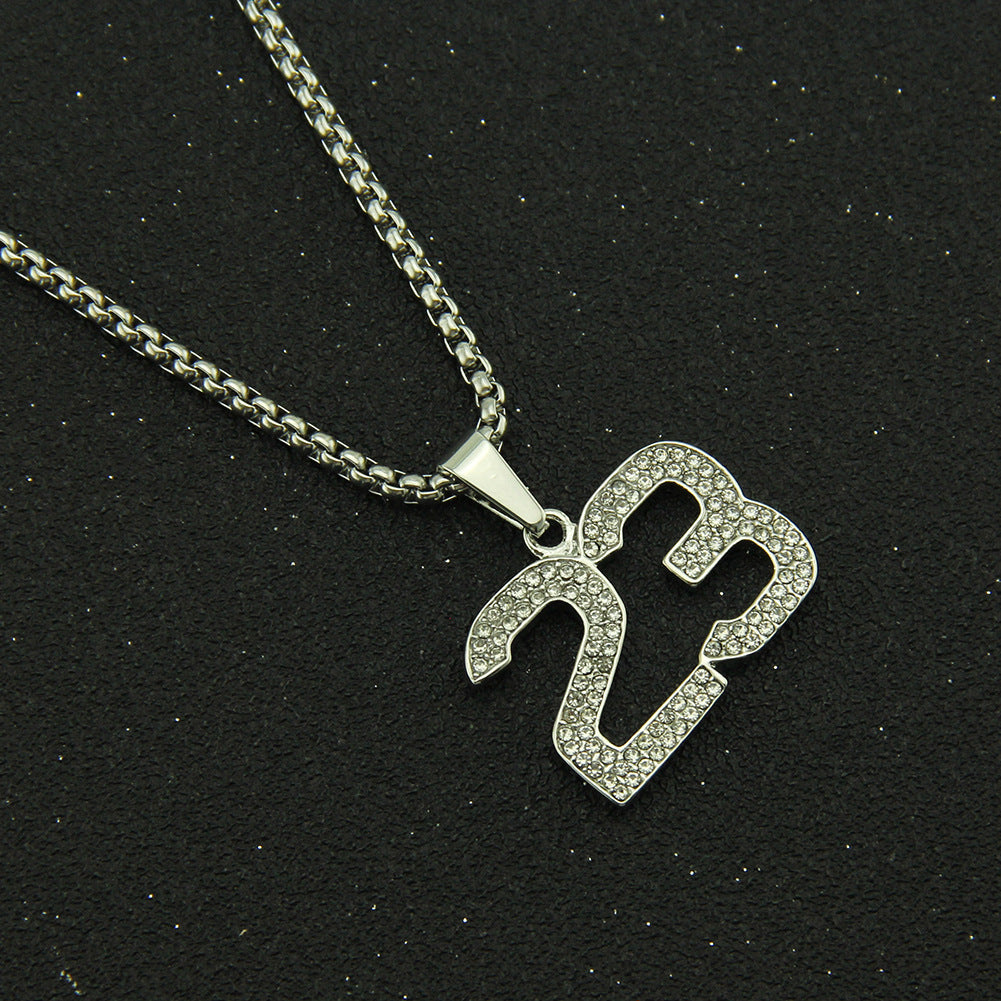 Basketball Legend Number 23 Pendant Necklace