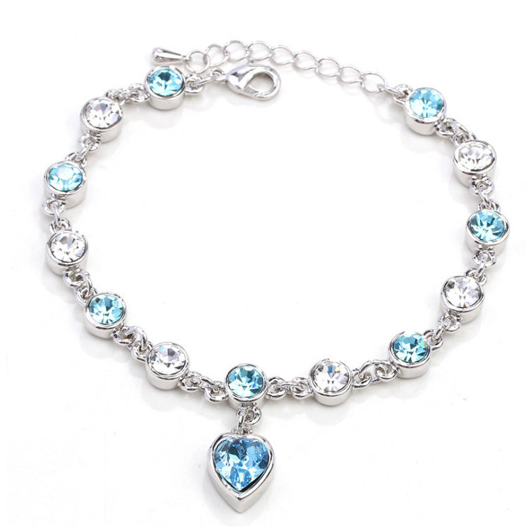 Alloy Peach Heart Love Bracelet