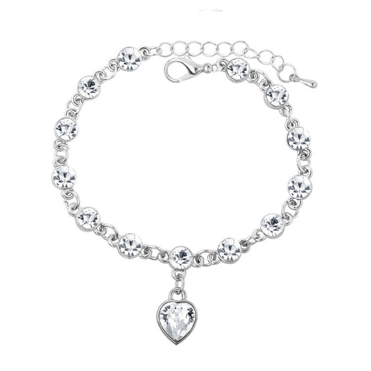 Alloy Peach Heart Love Bracelet