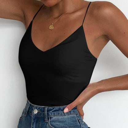 Solid Color Camisole Bottoming Shirt Slim Vest