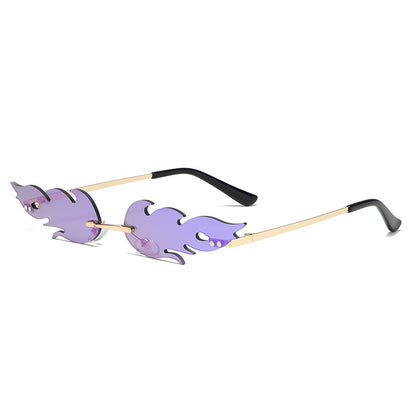 Men's And Women's Metal Frameless Sunglasses