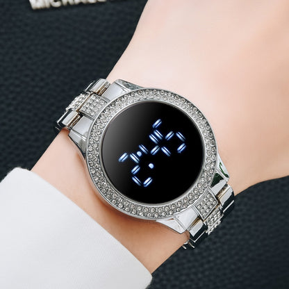 Diamond-Encrusted Sports Fashion Watch