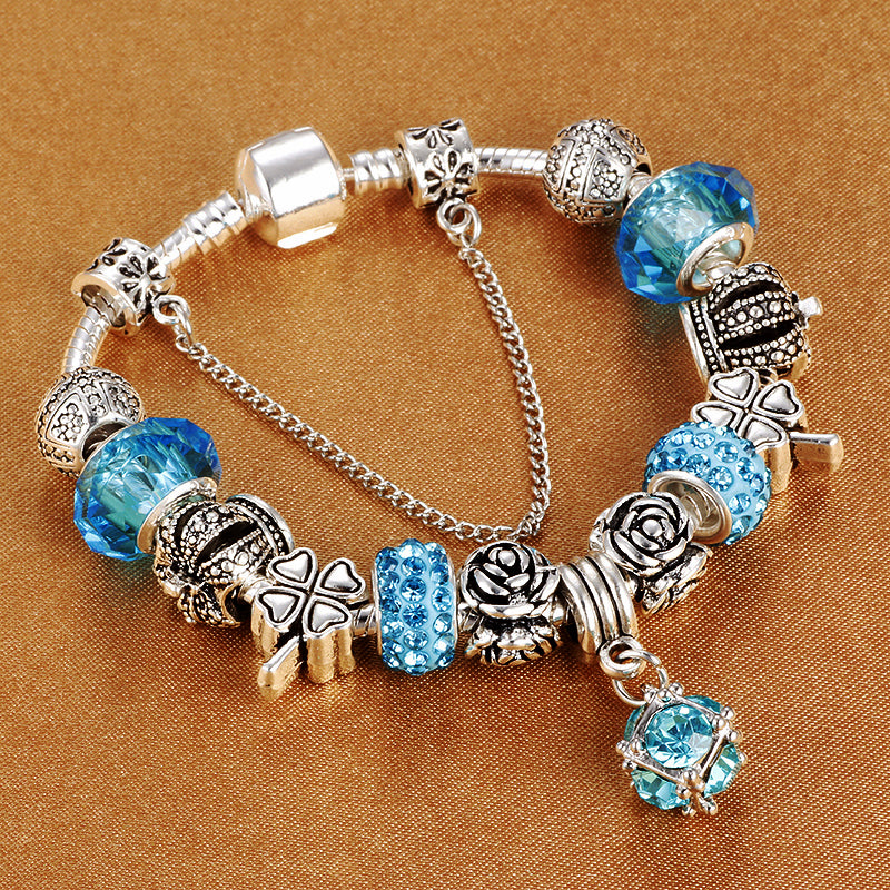 multi bracelet, DIY crystal beads Beaded Bracelet