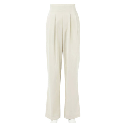 Beautiful Cigarette Tube Pleated Elastic Casual Pants Suit Trousers