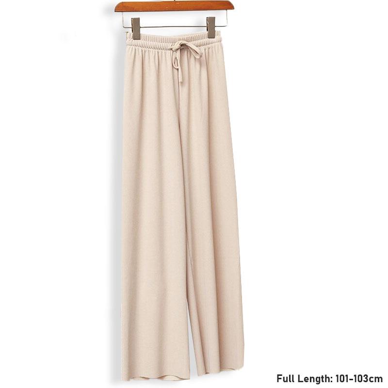 Ice Silk Wide-leg Slimming Casual Pants