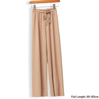 Ice Silk Wide-leg Slimming Casual Pants