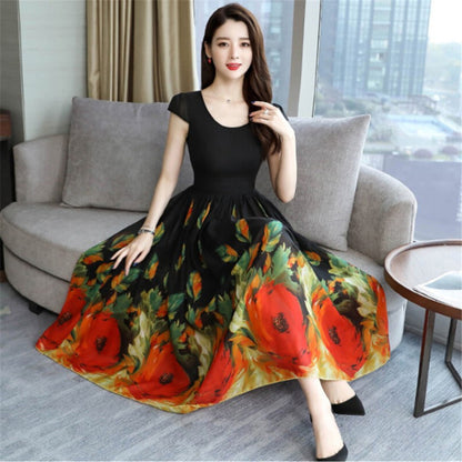 Loose Slim Long Fashion Dress A-line Skirt