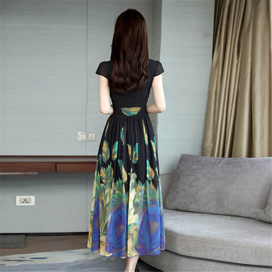 Loose Slim Long Fashion Dress A-line Skirt