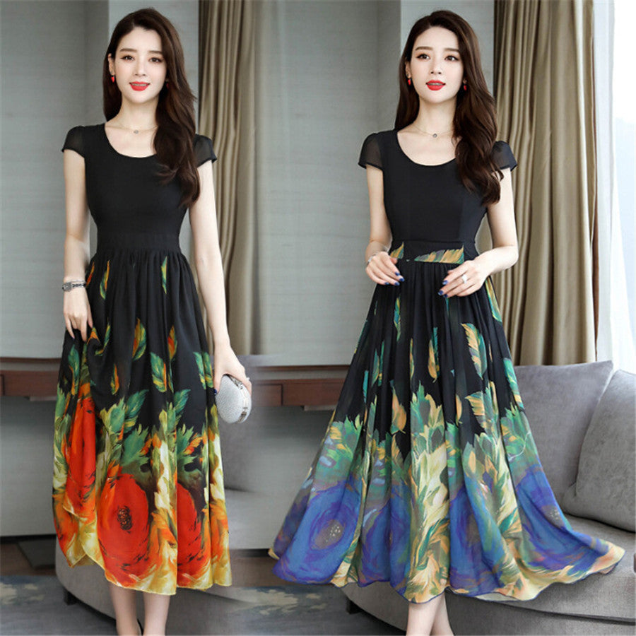 Loose Slim Long Fashion Dress A-line Skirt