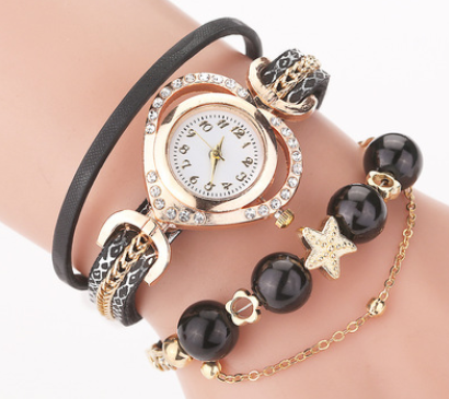 Circle Pearl Bracelet Watch