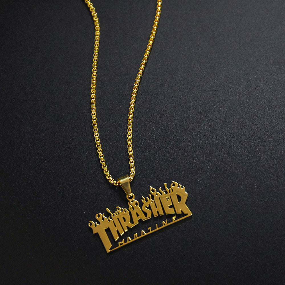 Thrasher Magazine Flame necklace