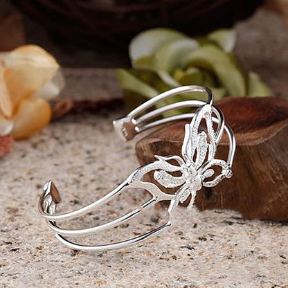 Exquisite Zirconium Crystal Butterfly Bracelet