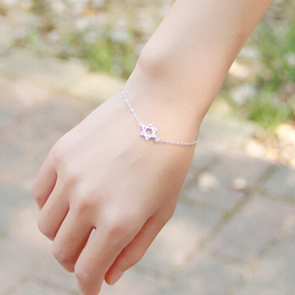 Six-pointed star bracelet