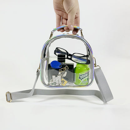 clear crossbody bags Laser Transparent Single Shoulder Crossbody Bag