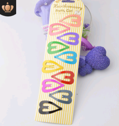 Children's solid color thick BB clip