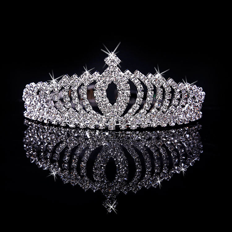 bride wedding dinner Rhinestone Hair crown