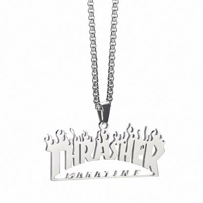 Thrasher Magazine Flame necklace