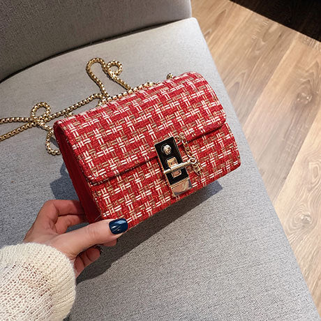 chain casual small square bag