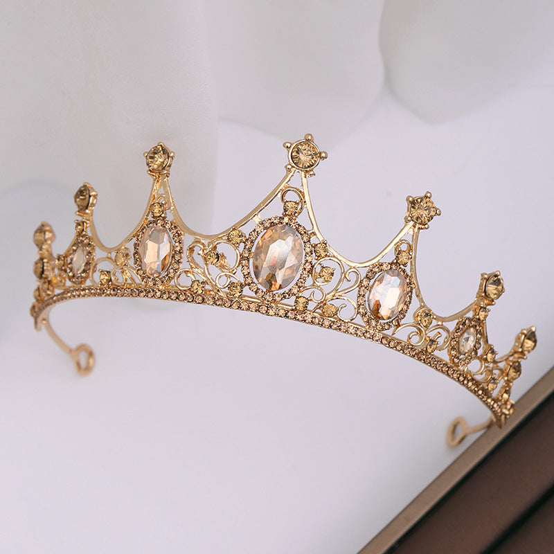 Champagne Rhinestone Crown