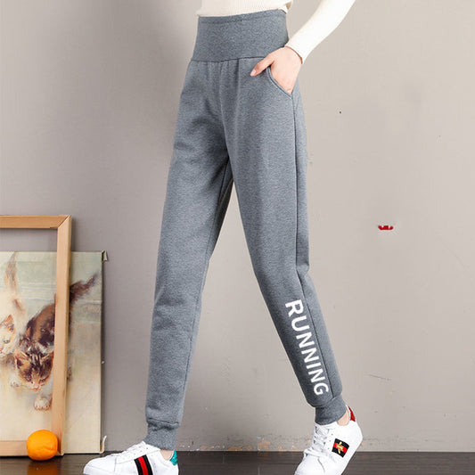 Faux Wool Lamb Velvet Casual Trousers And Cotton Trousers