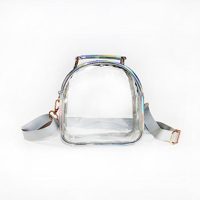 clear crossbody bags Laser Transparent Single Shoulder Crossbody Bag