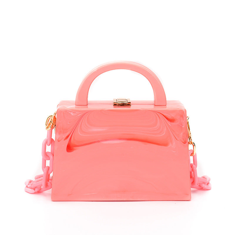 Chain Plastic Crossbody Bag