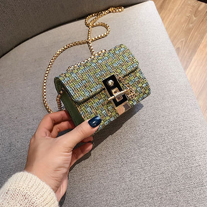 chain casual small square bag