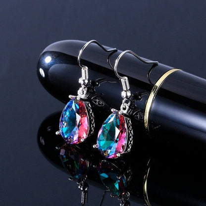 Rainbow drop earrings