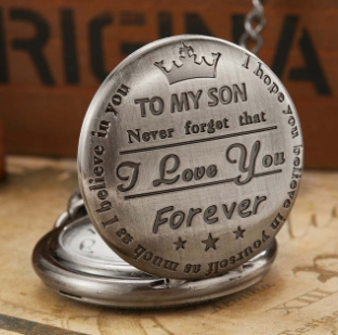 TO MY SON LOVE FOREVER Quartz Pocket Watch